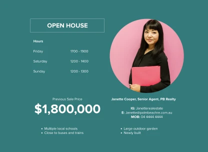 Open Home Brochure template