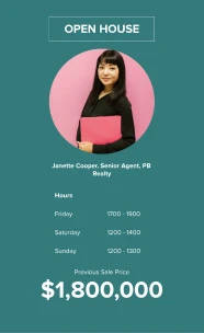 Open Home Brochure template